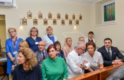 Poświęcenie kaplicy w Szpitalu Czerniakowskim przez Kardynała Kazimierza Nycza - 09.05.2018